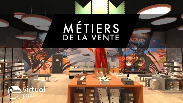 Virtual Pro-métiers de la vente et du commerce e, réalité virtuelle