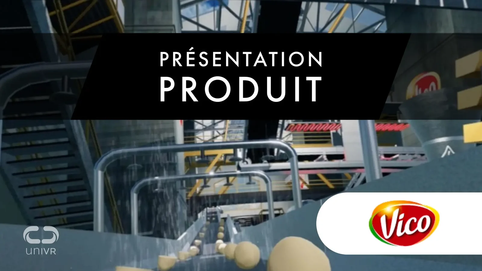 présentation usine site production réalité virtuelle