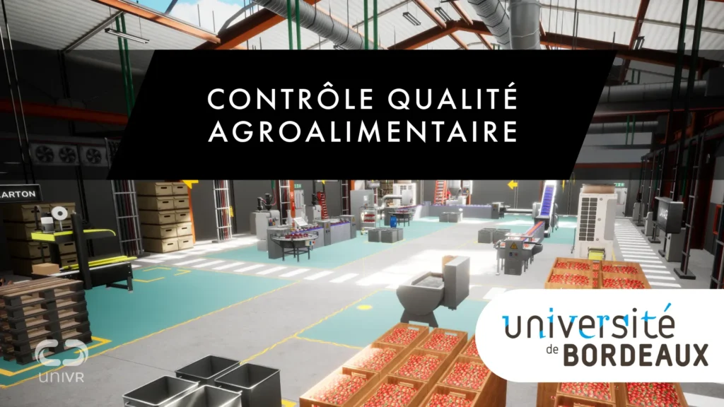 Former au contrôle qualité dans l'agroalimentaire par la mise en situation en réalité virtuelle